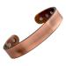 Reevaria - Pure Copper Plain Magnetic Heavyweight Cuff Bracelet for Men, with 8 Magnets 3500 Gauss- Recovery and Pain Relief - Arthritis, Golf and Other Sports, Carpal Tunnel