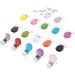 LIXBD 17pcs Round Metal Pacifier Clips | Durable Metal Holder Clips for Pacifiers & Dummies - International Shipping Available - Buy Online on GoSupps.com