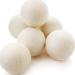 Natural Wool Dryer Balls White Laundry Balls Large Reusable Dryer Tumble Balls for Washing Pack of 6