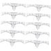 Baluue 10pcs Set Eyebrow Stencil Microblading Eyebrow Ruler Brow Ruler Sticker Eyebrow Template White - Buy Online on GoSupps.com
