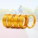 Baluoqi 1-1/8 Carbon Fiber Bicycle Headset Spacer Kit - Titanium Bolt, Aluminum Alloy MTB Road Bike Stem Spacer Set - Yellow - Buy Online on GoSupps.com
