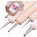 TOSSPER 5pcs 2-Way Wooden Dotting Pen Set | Marbleizing Tool & Nail Art Dotting Kit for Creative Designs - International Shipping Available - Buy Online on GoSupps.com