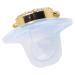 Buy Luxurious BPA-Free Baby Pacifier - Silicone Heart Design with Rhinestones & Clip (Blue) for Safe & Stylish Infants - Buy Online on GoSupps.com