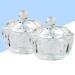 Fomiyes 2PC Clear Nail Art Acrylic Dappen Bowls - Glass Crystal Cups with Lids for Manicure Care Tools - Buy Online on GoSupps.com