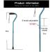 Folding Walking Stick Lightweight Adjustable Crutch Comfortable Right and Left Hand Grip Reasonable Crutches Hello - Buy Online on GoSupps.com