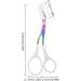 Eyebrow Trimming Scissors - Stainless Steel Womens Eyebrow Trimmer | Brow Trimmer | Eyebrow Grooming Scissor | Precision Brow Scissors | Cosmetic Tools for Home Travel Workshop Salon White - Buy Online on GoSupps.com