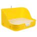 Happyyami Box Rabbit Toilet Rabbit Potty Pet Supply Pet Pee Toilet Pet Potty Bunny Toilet Small Pet Toilet Bunny Potty Little Pig Pee Toilet Pet Training Corner Pet Drawer Potty 28.5X23.5X15.5CM Yellow