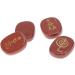 Holibanna Blue Model Foam 3pcs Palm Stone Mini Knit Hats Crystal Stone Pocket Worry Stone Chakra Gemestone Decoration Natural - Buy Online on GoSupps.com