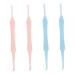 Healifty 4 Pcs Double-Headed Spiral Ear Spoon Tools for Cleaning Supplies Kit Nursing Earpick Cleaning Kit Ear Wax Tool Plastic Ear Pick Cleaner Exquisite Earwax Cleaners Pickup