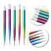 Nail Art Pens Set - 5 Silicone Sculpture Tools with Dual Heads Rhinestone Pickers & Dazzling Handles for Perfect Manicure & Color Gradient Designs - International Shipping Available - Buy Online on GoSupps.com