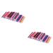 Healeved 100 Pcs Sticks Scrapbook Book Claycanes Diy Nail Art Applicator Brush Nailart Manicure Nails Stickers Fingertip Nail Rings Customizable Self Made Nail Art Stickers 3d Polymer Fruit mediumx2pcs As Shownx2pcs