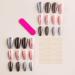 24Pcs Press on Nails Medium Fake Nails Acrylic T-Shape False Nails Reusable Bling Artificial Nails for Women Girls - Buy Online on GoSupps.com