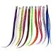 Butterme 100PCS Synthetic Long Rainbow Feather Hair Extensions 16 - Colorful Hair Accessories with 50 Free Beads - International Shipping Available - Buy Online on GoSupps.com