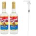 Torani Vanilla Flavour Syrup 750ml bottle 2 Pack Transparent & Flavored Flavour Syrup Pump for 750ml Syrup+ Flavour Syrup Pump Vanilla 750 ml (Pack of 2)