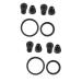 2 Sets Accessory Set Diaphragm Cover Diaphragm Replacement Pediatric Accessories Ear Tips for Diaphragm for