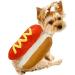 Funny Halloween Costume for Dogs & Cats - Hot Dog Outfit for Golden Retrievers Corgis & Mops | Size S to M | Perfect Christmas Party Costume - Buy Online on GoSupps.com