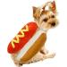 Halloween costume for hot dog funny costume Christmas party outfit for golden retriever Corgi-Mops size S to M for puppies dogs cats