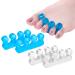 ZaxSota Toe Spacers Toe Separators use for separation of toenails or nails as well as relieve orthopedic bunion symptoms Toe Separators Pedicure Blue and White