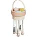 Veki 3 in 1 silicone brush cleaner make -up brush cleaner for cleaning drying and storing portable makeup brush cleaning mat for makeup brush makeup sponge powder powder (khaki)