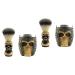 Minkissy 2 sentences skull-beard brush facial cleaning brush beard brush for men handmade shaving brush beard razor razor skull bars and shell hair foam shell man resin 9x7.2cmx2pcs bartbrush shell ax2st