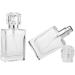 Enslz Square Flint Perfume Atomizer - Refillable 30ml Clear Glass Spray Bottle for Travel | International Shipping - Buy Online on GoSupps.com