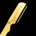 Lalafina Engraved Razor Holder - Foldable & Manual Razor Trimmer - Premium Barber Shaving Accessory | 14.5x2.5cm Gold - Buy Online on GoSupps.com