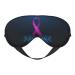 Two Human Hands are Holds Pink Ribbon Awareness Sleep Mask Adjustable Double -Sided Eye Mask Soft Sleeping Eye Covers for Sleeping Perfect Shading Reduce Eye Edema