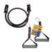 GoFit Resistance Power Tubes/Bands and Power Handles Bundle - Resistance Training Workout - Includes Resistance Band and Power Handles Black - 100 Pounds