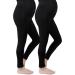 Aomig Maternity Over Bump Leggings XL - Soft Belly Support, High Waisted, Adjustable | Pregnancy Yoga Pants & Pajama Set - Buy Online on GoSupps.com