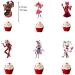 Hazbin Hotel Birthday Party Decorations Supplies Set Happy Birthday Banner Anime Hazbin Hotel Balloons Alastor Angel Dust Charlie Cake Topper Cupcake Toppers Set 2 - Buy Online on GoSupps.com