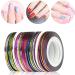 1 Rolls Glitter Nail Art Striping Tape Lines Width 1mm-Striping Tape for Nail Art-Nail Striping Tape Foil-Nail Striping Tape Thick-Nail Striping Tape with Dispenser-Self-Adhesive DIY Nail Art Tape - Buy Online on GoSupps.com