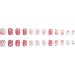 Square Short Fake Nail Full Cover with Glue Detachable French Heart Press on Nails 24 Pieces Finger Nail Art Tips for Nail Salons and Women DIY Nail Art - Buy Online on GoSupps.com