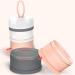 Kaptin Non-Spill Portable Baby Milk Powder Dispenser - BPA Free Snack Container (Pink) | 4 Feeds - Buy Online on GoSupps.com
