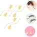 Minkissy 3 Pairs Eyelash Curved Tweezer - Ideal for Extensions & Beauty Salons | Zinc Alloy Eyelash Holder for Perfect Fake Eyelashes - Buy Online on GoSupps.com