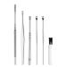 PENCHEN 6PCS Ear Wax Removal Kit Ear Wax Remover Pickers Stainless Steel Earpick Ear Pick Cleaner Ear Cleaner Spoon Ear Care Cleaning Tools