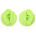 Healeved 2pcs Colored Ear Model Earring Molds Maniquin Ear Teaching Aid Simulated Ear Model Ear Models for Teaching Fake Ear Model Teaching Ear Model Human Ear Model 3D Earrings Green 6.5XX6.5CM