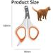 Airfish Cat Nail Clippers Stainless Steel Cat Claw Clipper Professional Pet Nail Clippers with Non-Slip Handles Easy at Home Grooming for Kittens Rabbits Hamsters Birds and Other Small Animals - Buy Online on GoSupps.com