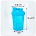 Buy 400ml Blue Protein Shaker Bottle with Mixball - Anti-Leak Fitness Water Bottle for Gym & Sports - Buy Online on GoSupps.com