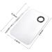 Aliobc Stainless Steel Make-Up Mixing Palette | Foundation & Nail Art Tool Set - 2 PCs Big Square (15 x 9.9 cm) with Spatula | International Shipping Available - Buy Online on GoSupps.com