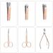 Nail Clippers Set Stainless Steel Nail Clippers 18 in 1 Set Nails Set Manicure Tool Set Rose Gold Suitable for Family Outdoor Travel Best Gift Pink - Buy Online on GoSupps.com