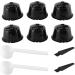 Mumusuki Dosettes de caf R utilisables Ensemble de Filtres Capsules de caf en Plastique PP Profitez du Frais en Toute simplicit pour les Machines  - Buy Online on GoSupps.com