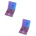 FOMIYES 2pcs 9 Matte Eyeshadow Glitter Eyeshadow Women Eye Shadow Eyeshadow Palette Metal Sequins 1 count (Pack of 1) Purplex2pcs