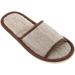 Teceyfeet 6 Pair Set Linen Slippers - Open Toe Bathing Pantolettes for Hotels & Spas | Slip-Resistant Universal Size for Men & Women - Buy Online on GoSupps.com