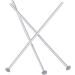 Adabele 18mm Sterling Silver Flat Head Pins (20pcs) - Easy to Use for Jewelry Making, 0.5mm Wire Thickness - Buy Online on GoSupps.com