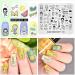 KADS Nail Stamping Plate - Childlike Series Cute Dog Flower & Ice Cream Nail Art Template (IM010) - DIY Nail Stencil for Creative Designs - Buy Online on GoSupps.com