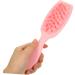 Cool Hiya Scalp Brush - Pot Scrubber for Hair Washing & Head Massage | Style & Cleanse with ABS Hair Scalp Washer (Pink) - Buy Online on GoSupps.com
