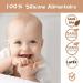 Vicloon Teething Toys for Baby 2pcs Teether Toy Silicone Baby Teether with Suction Cup Baby Teething Toy with 2 Anti-Lost Chain Teething Ring for 2 Months Above Infant Sore Gums Pain Relief(Brown) S-Suckers brown - Buy Online on GoSupps.com