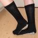 Non Skid Diabetic Crew Socks - Breathable Anti Slip Socks for Painful Feet Relief - 6 Pairs Black 10-13 - Buy Online on GoSupps.com