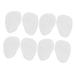 NOLITOY 20 Pairs High Heels Mat Foot Pad Womens High Heel Shoes Shoe Gummies for Heels Portable Half Shoe Patches Silicone Metatarsal Pads Supple High Heel Pads White Damping