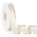 Double Faced Solid Color Ivory Satin Ribbon 1" X 50 Yards Continuous High Density Polyester Ribbon for Gifts Wrapping Wedding Party Crafts Hair Bows Flowers Home DIY Decor Ivory 1" X 50 Yards